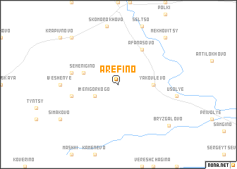 map of Arëfino