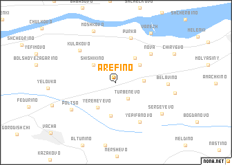 map of Arëfino