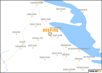 map of Arëfino