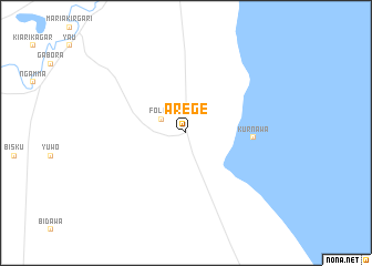 map of Arege