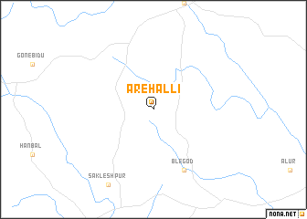 map of Arehalli