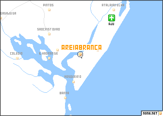 map of Areia Branca