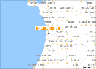 map of Areia Branca