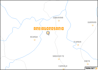 map of Areia do Rosário