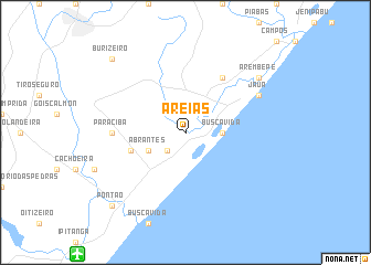 map of Areias