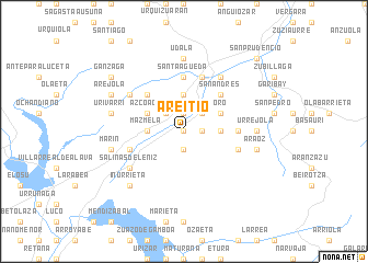 map of Areitio