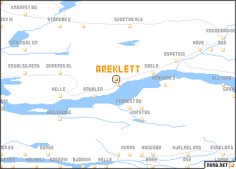 map of Åreklett