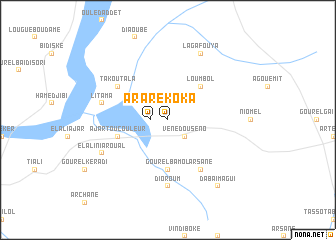 map of Aré Koka