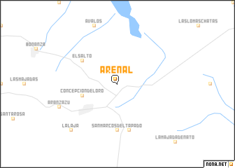 map of Arenal