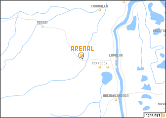 map of Arenal