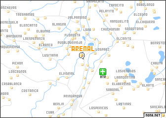 map of Arenal