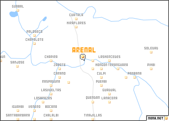 map of Arenal