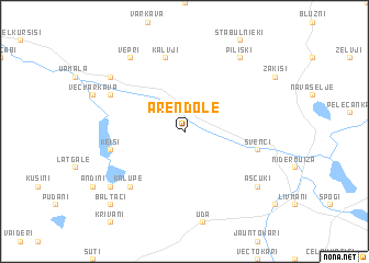 map of Areņdole