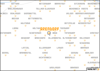 map of Arendorf