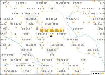 map of Arendsnest