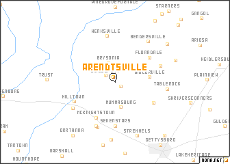 map of Arendtsville