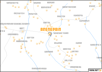 map of Āren-e Pā\