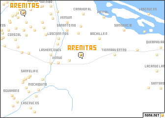 map of Arenitas