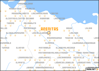 map of Arenitas