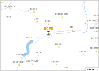 map of Areni