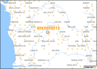 map of Areno Norte