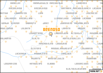 map of Arenoso