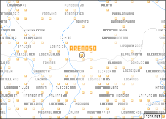 map of Arenoso