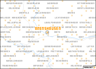 map of Arenshausen