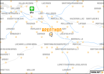 map of Arenthon