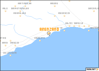 map of Arenzano