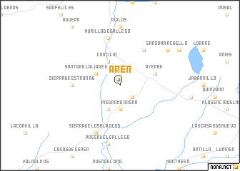 map of Arén