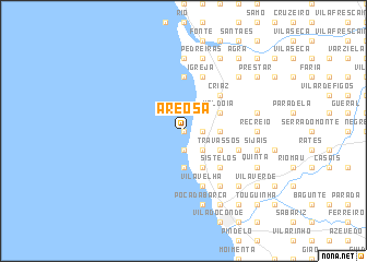 map of Areosa