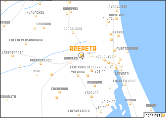 map of Arepeta