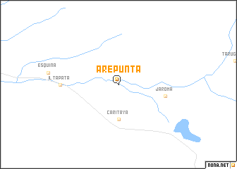 map of Arepunta