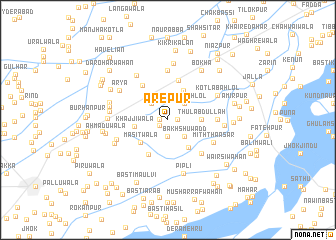 map of Ārepur