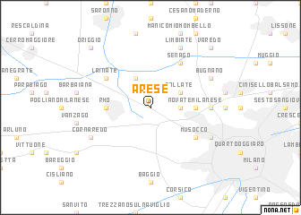 map of Arese