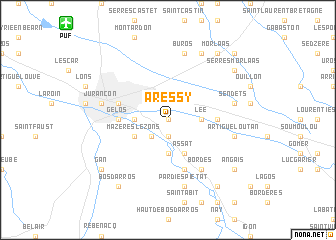 map of Aressy