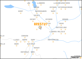 map of Arestúy