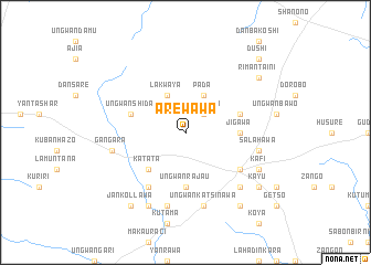 map of Arewawa