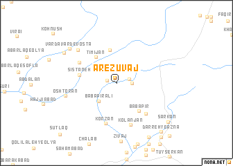 map of Arezūvaj