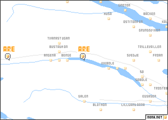 map of Åre