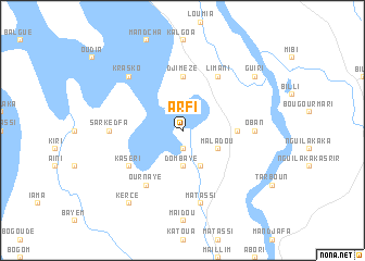 map of Arfi