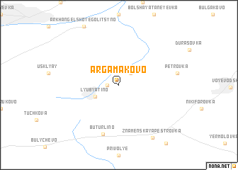 map of Argamakovo
