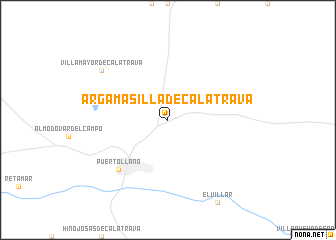 map of Argamasilla de Calatrava