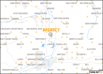 map of Argancy