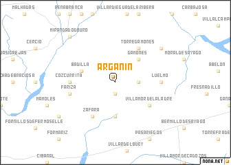 map of Argañín