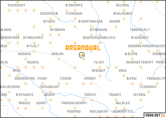map of Arganoual