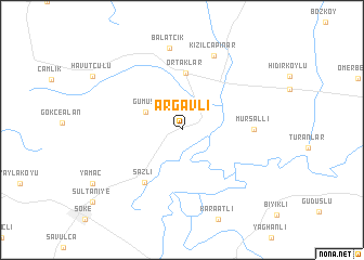 map of Argavlı