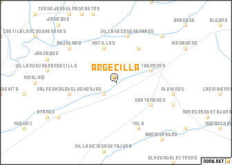 map of Argecilla