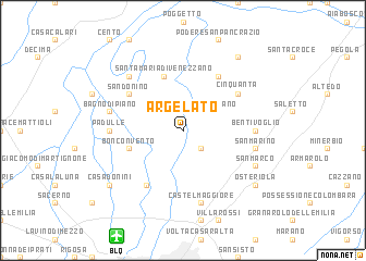 map of Argelato